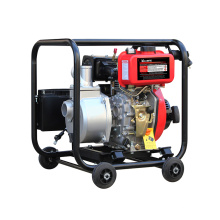 Pompe à eau moteur diesel refroidi par air 173FB 2 pouces avec roues